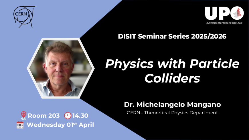 DISIT Seminar Series: Seminario del Dr. Michelangelo Mangano
