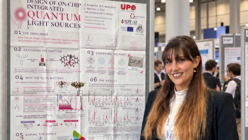 La dottoressa Silvia Bonabello con il poster premiato a Manchester